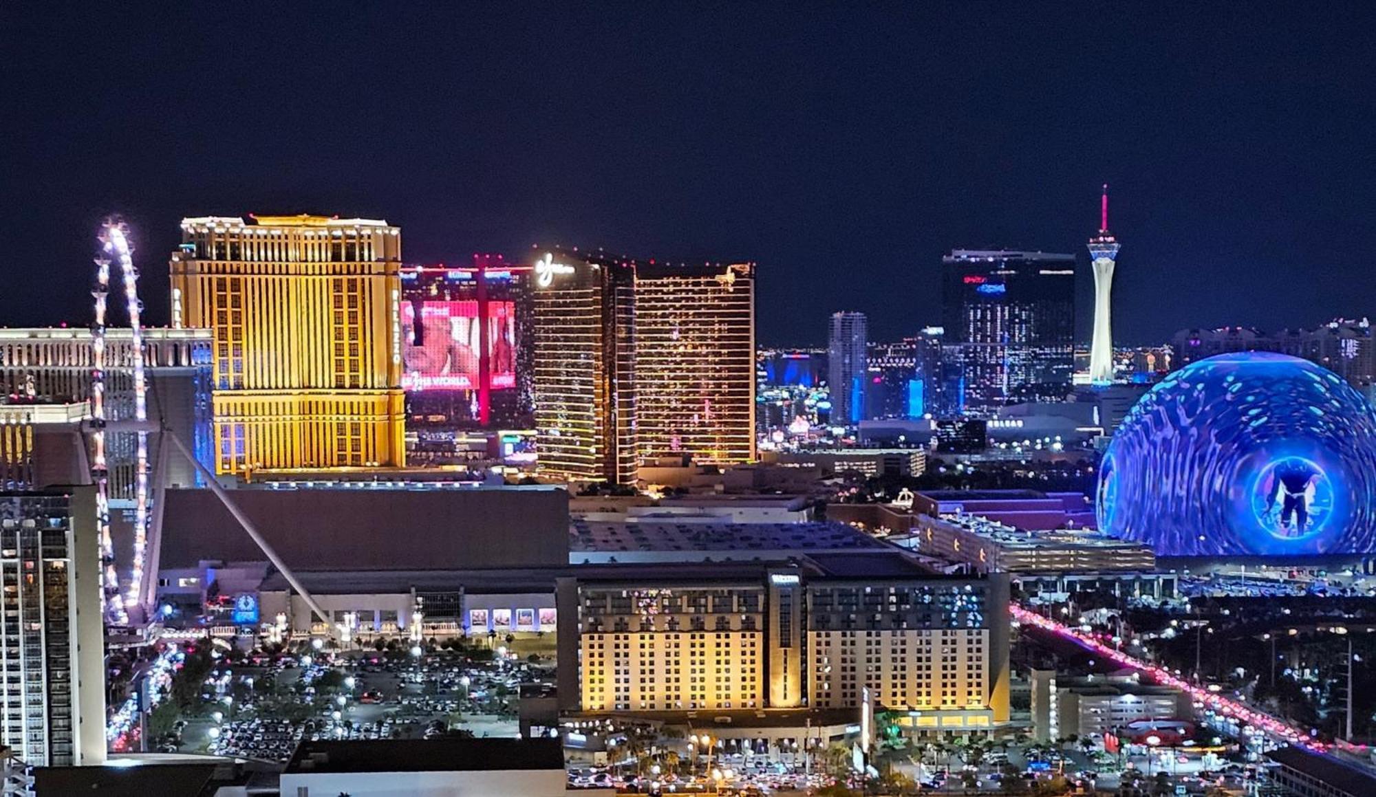 Mgm Signature Floor 1 Bedroom 2 Ba Penthouse With Balcony, Strip And Sphere Views Apartahotel