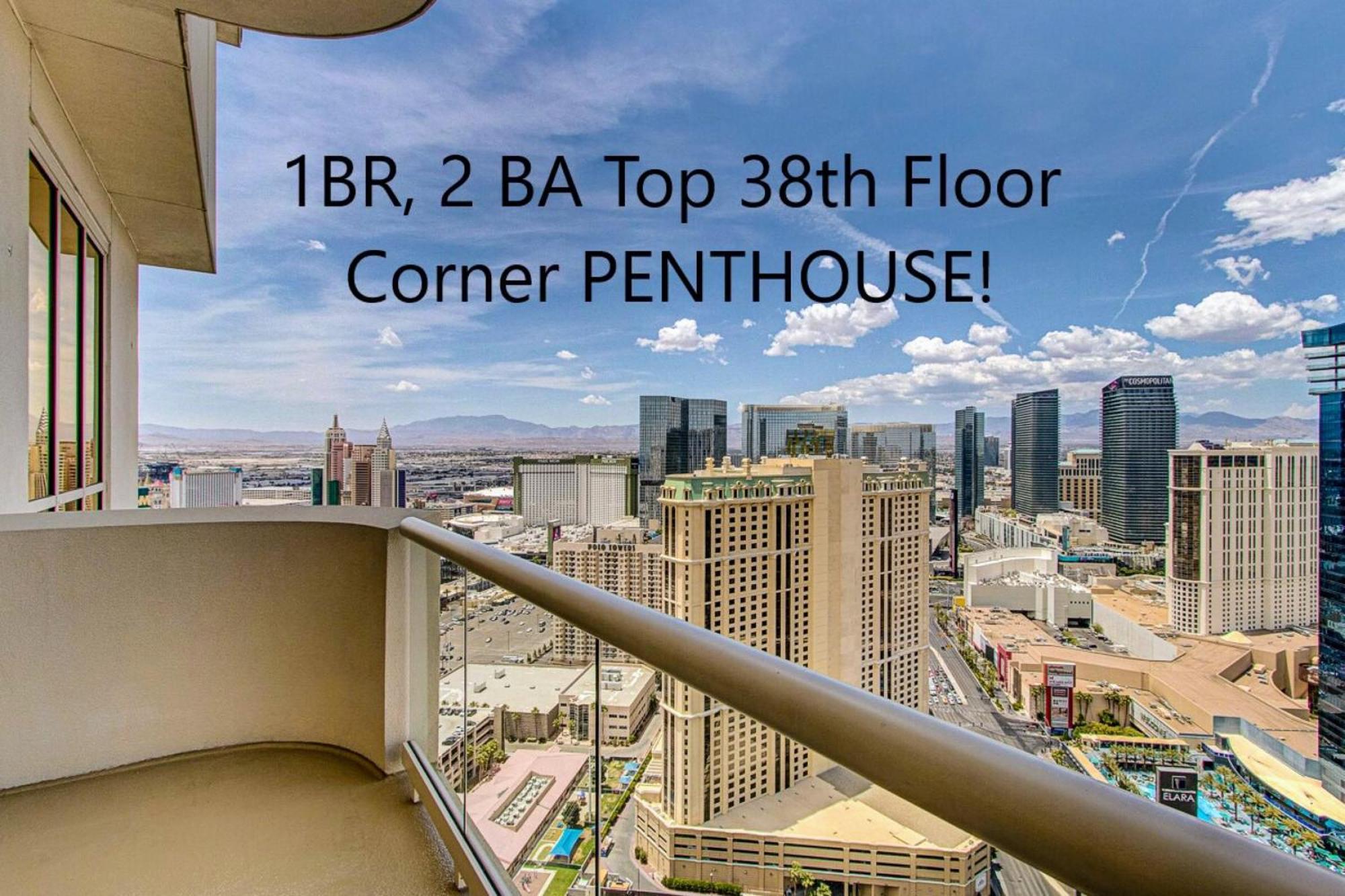 Apartahotel Mgm Signature Floor 1 Bedroom 2 Ba Penthouse With Balcony, Strip And Sphere Views Las Vegas