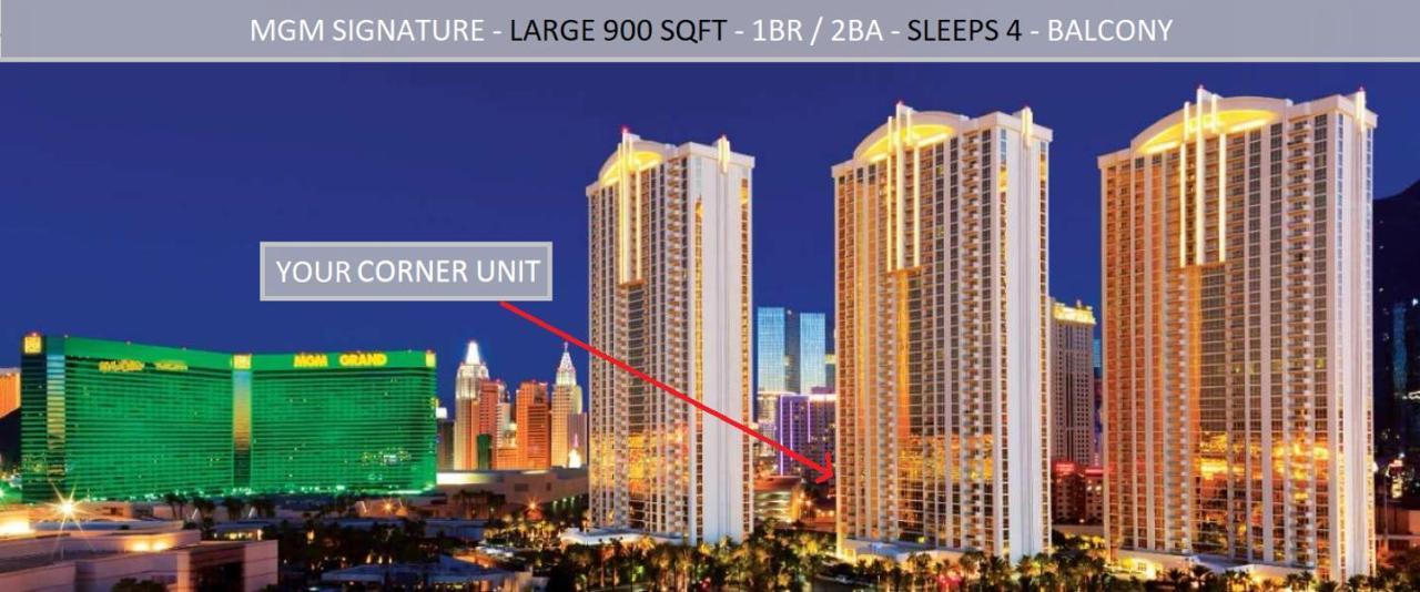Mgm Signature Large Corner Balcony #4f7 Las Vegas