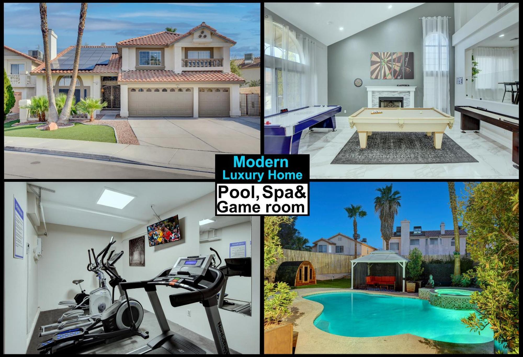 Сasa de vacaciones Buddha Play Modern With Pool & Sauna Near Vegas Strip *