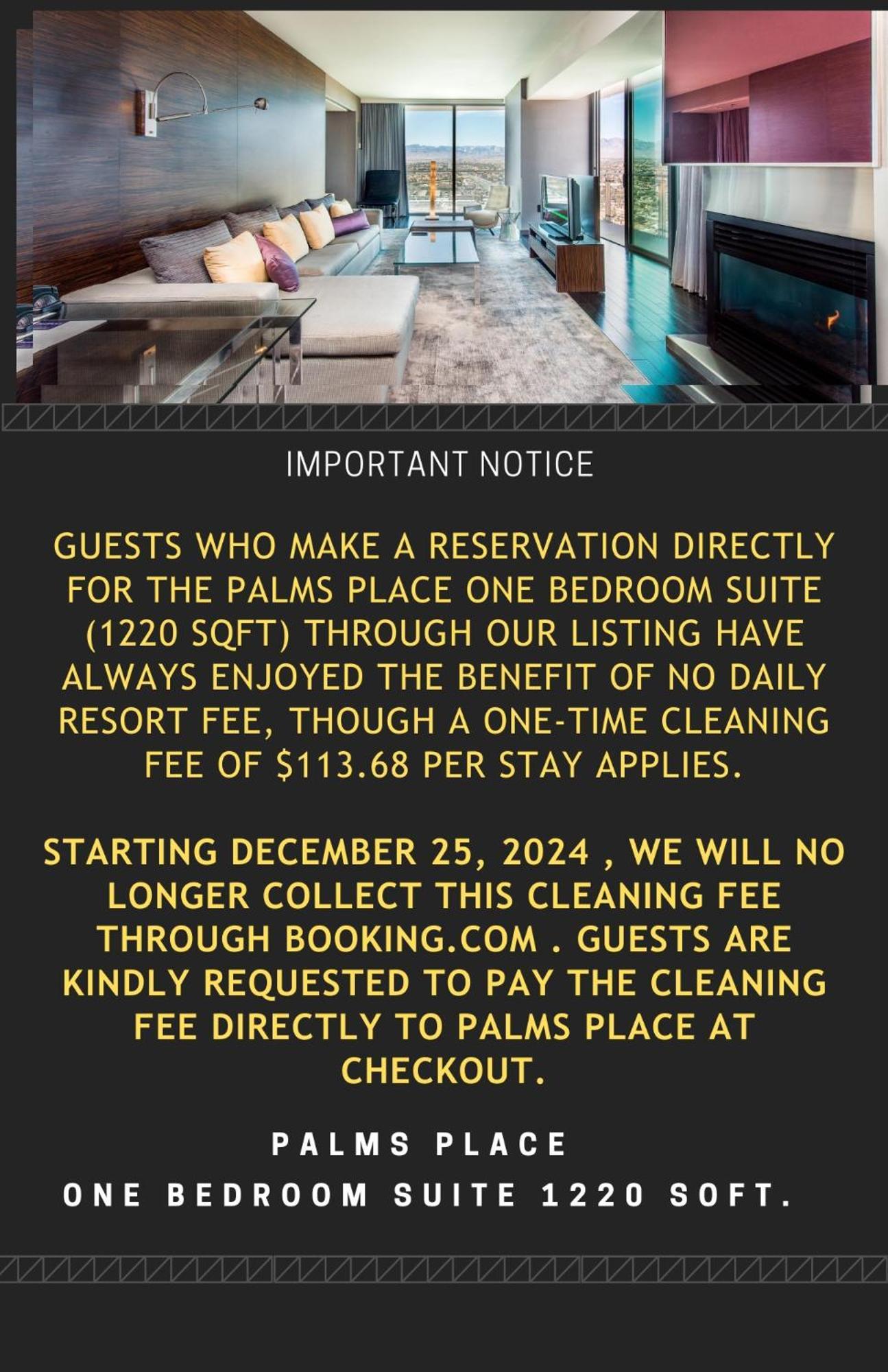 Palms Place One Bedroom 1220 Sqft Apartahotel 4*